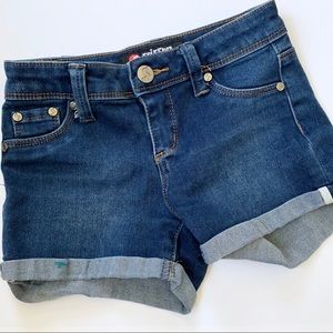 Scissor Stretch Jean Shorts